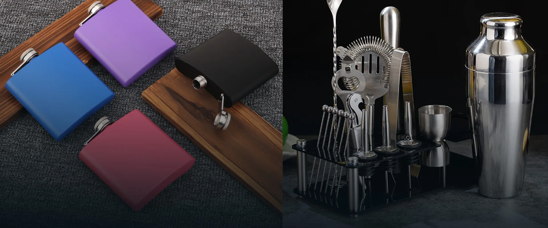 Professional R&D and Production
of Cocktail Shakers & Hip Flasks